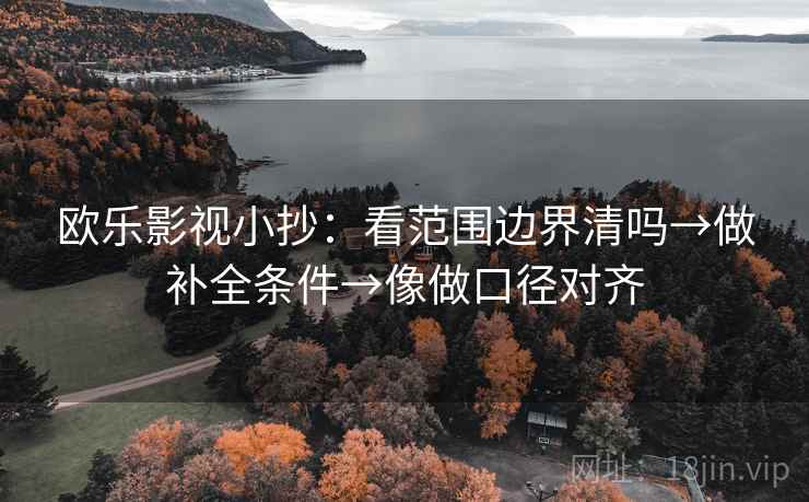 欧乐影视小抄：看范围边界清吗→做补全条件→像做口径对齐